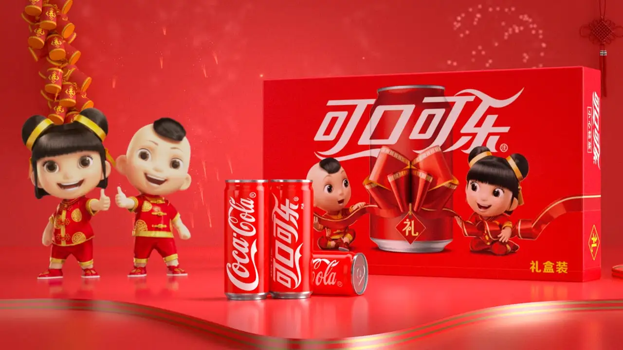 可口可乐新年产品创意广告Coca-Cola Chinese new year